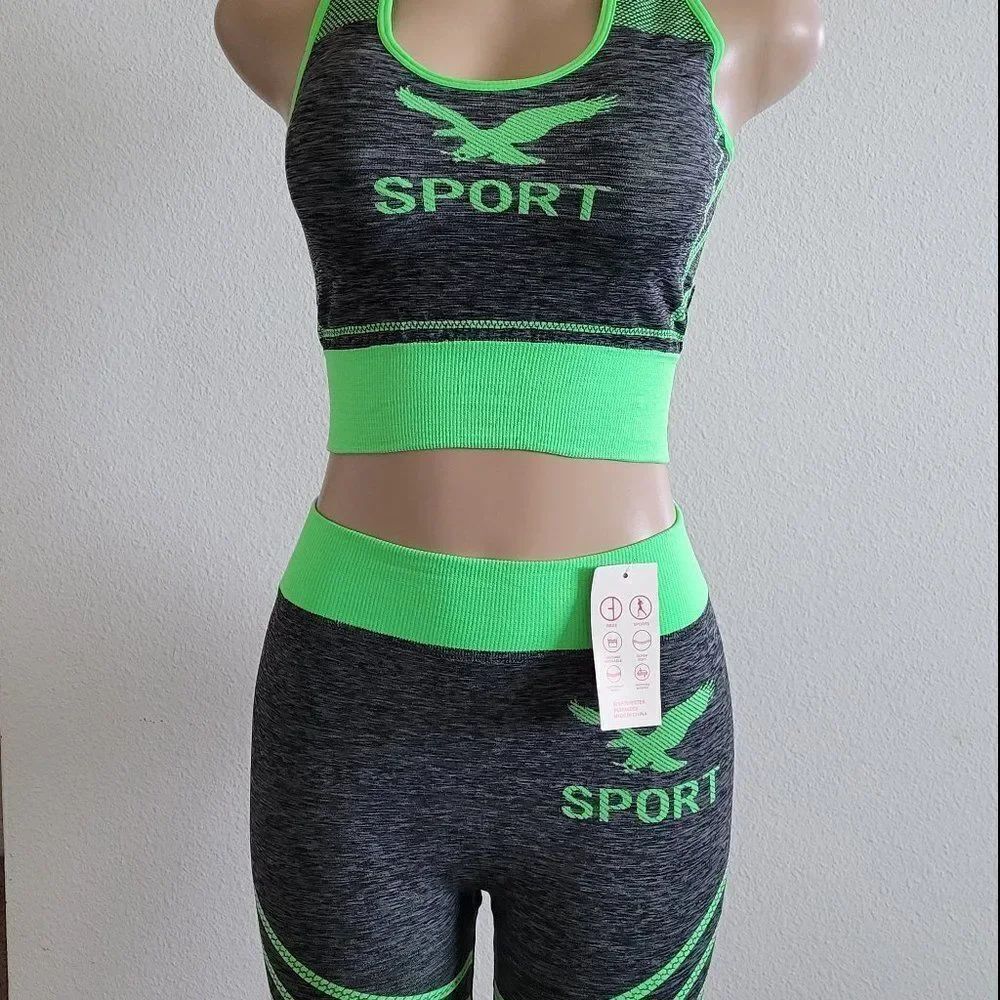 BRAND NEW Biker shorts and sports bra sets